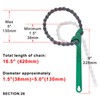 boeray 9 Inch Heavy Duty Ratcheting Chain Wrench Reversible Oil