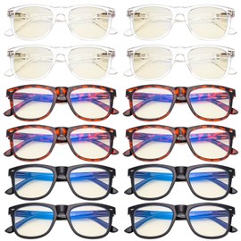 Eyekepper 12-Pack Vintage Blue Light Blocking Reading Glasses for Women Computer Readers Ladies +1.25