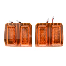 dunxunn LED Side Mirror Marker Turn Signal Lights Parking Lamp Compatible with 2008-2016 F250 F350 F450 F550 Super Duty Pickup Truck,Driver Side & Passenger Side (Amber Lens Amber LED)