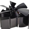 Stove Fan 6 Blade Mini Fireplace Fan Heat Powered Wood