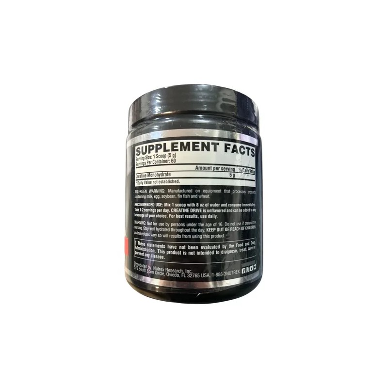 Creatina Monohidratada Drive Nutrex Black Series 300g