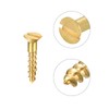 sourcing map Wood Screws M2 x 10mm Slotted Flat Head