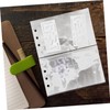 Gadpiparty 30pcs Double Sided Transparent Card Sleeves Binder Pages Plastic