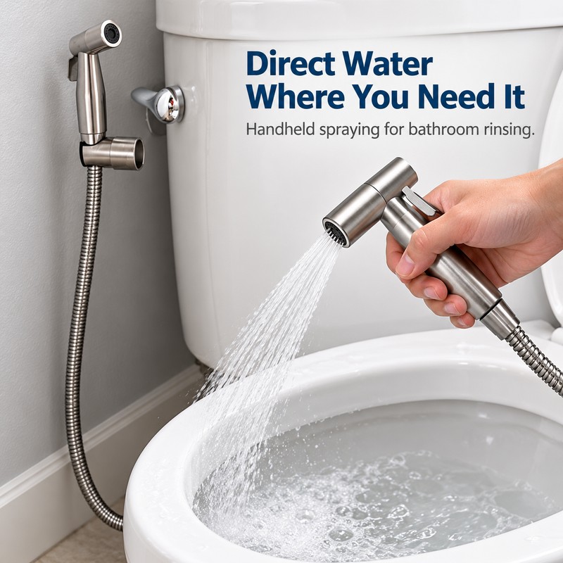 Handheld Toilet Bidet Sprayer Set – Stainless Steel Hand Sprayer