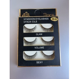3 pairs False eyelashes