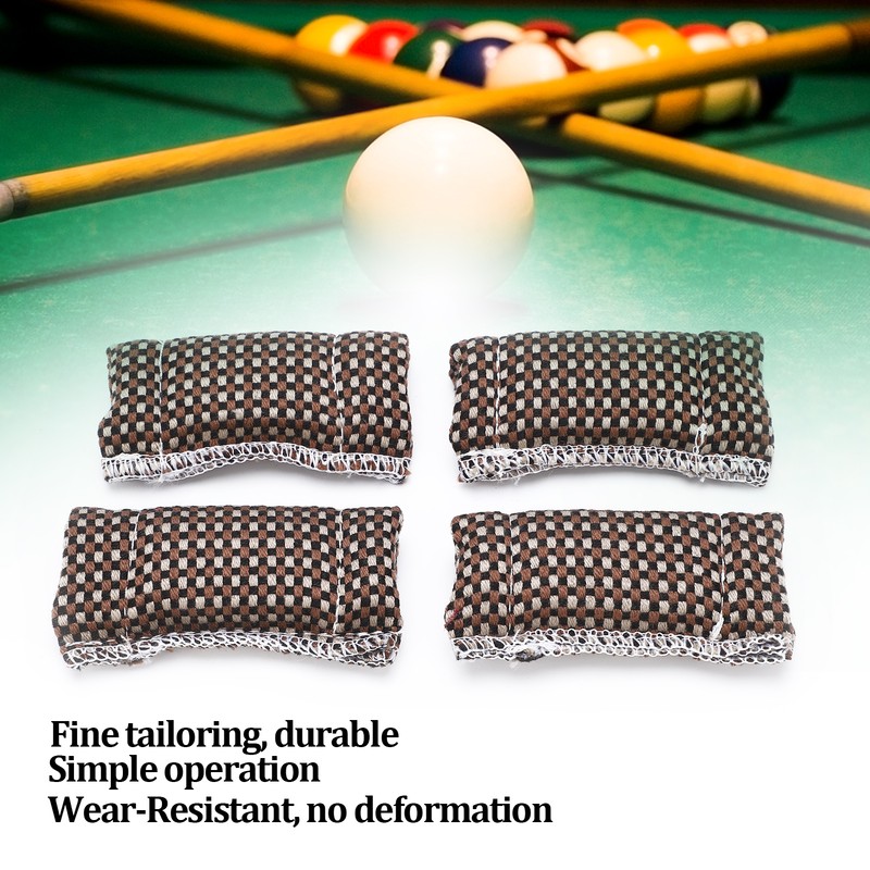 4Pcs Cue Shaft Burnishers Snooker Billiard Pool Cloth Towel Slicker