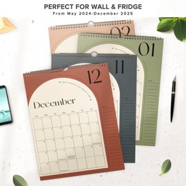 2025 Calendar, Wall Calendar 2024-2025, Monthly Calendar October 2024 to Dec 2025, 14.4" x 11.2" Aesthetic Wall Hanging Calendar Planner for Organizing Home Office