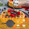 Cast Iron Waffle Maker for Stovetop or Camping Grill Two