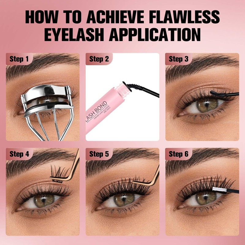 Veyesbeauty Lash Bond and Seal Waterproof 2 in 1 Cluster