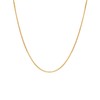 VOGREX 14K Real Solid Yellow Gold 0.7mm Box Chain Necklace
