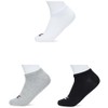 Champion Basics 3pk Sneaker Socks, Light Grey Melange, 2.5-5