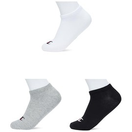 Champion Basics 3pk Sneaker Socks, Light Grey Melange, 2.5-5