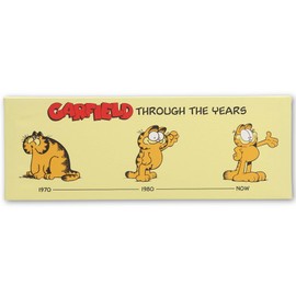 Open Road Brands Garfield Through the Years Gallery Wrapped Canvas Wall Decor - Large Garfield Wall Art for Home or Office