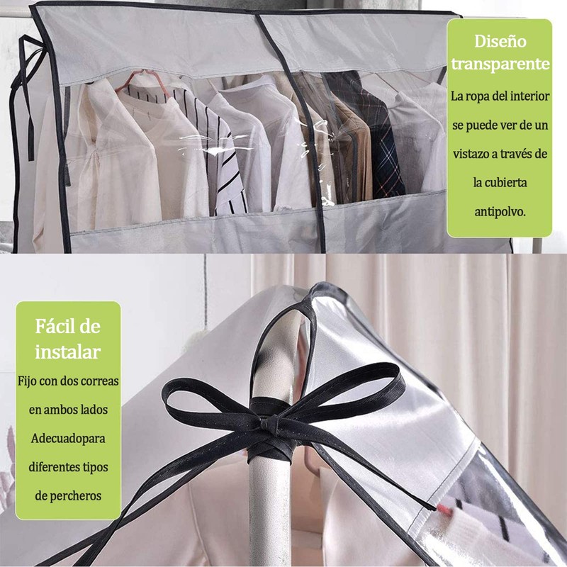 Protector de Ropa Colgante, Transpirable Reutilizable de Ropa Colgante para