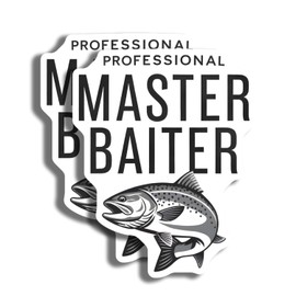 Professional Master Baiter Magnets - Fishing Magnets - Fisherman Humor Magnets - 2 Pack - Made in USA - PLDFMAG4577