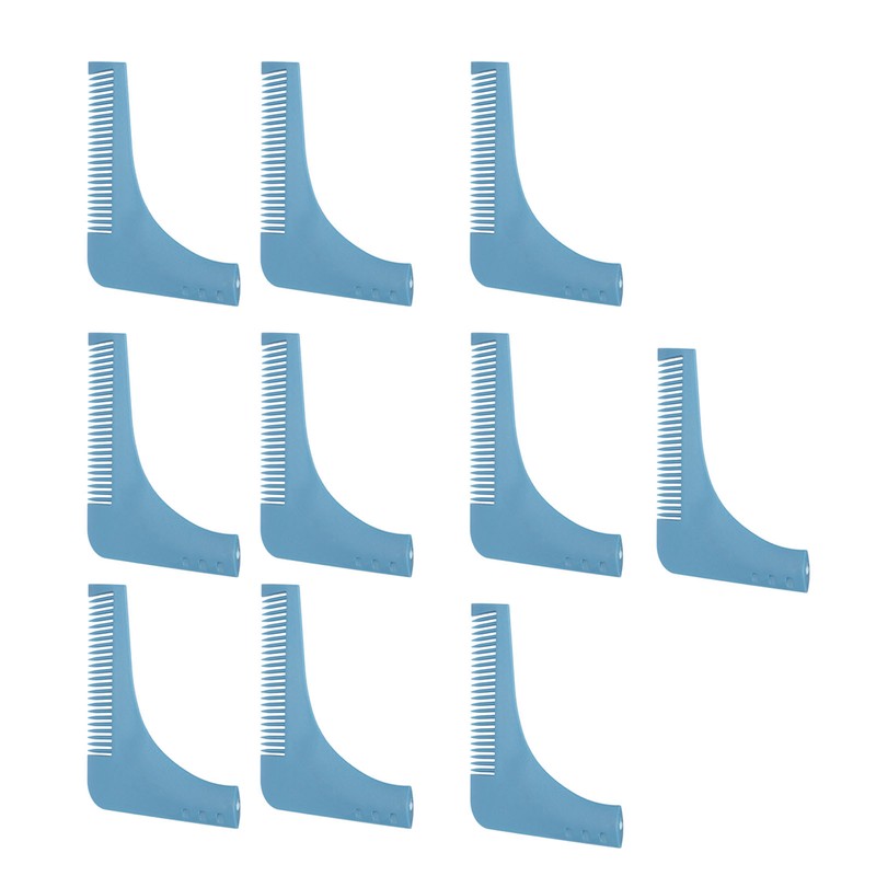 10PCS Beard Shaper Template L Shape Prevent Static Beard Shaping