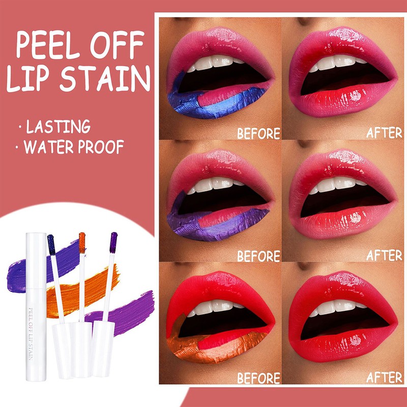 Peel Off Lip Stain Waterproof Long Lasting Lip Gloss Smudge