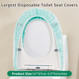 Two-Layer Disposable Toilet Seat Cover,30 Pack Extra Large Non-Woven Fabric Individually Wrapped for Travel,Toddler Potty Training for Kids and Adults