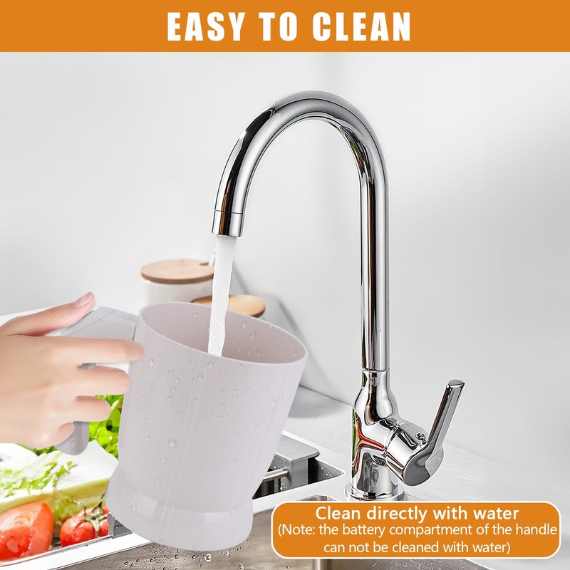 KIDENEI Electric Flour Sifter with Dough Scraper, 4 Cup Capacity