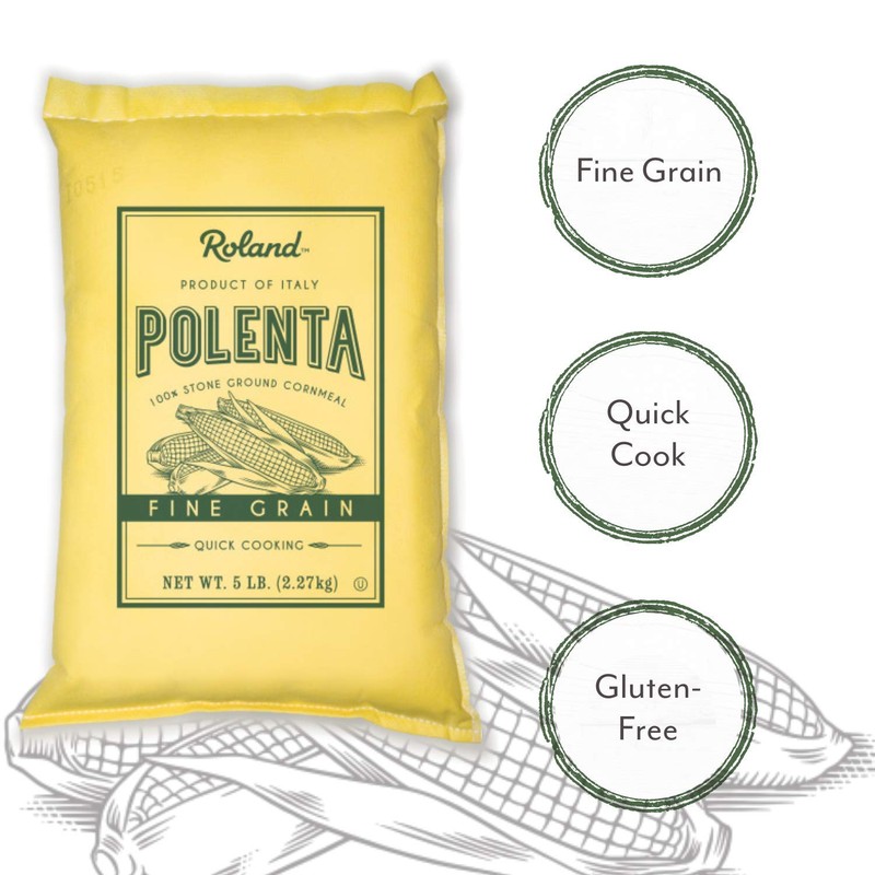 Roland Foods Fine Grain Yellow Polenta From Italy, Specialty Imported