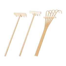Mini Wooden Sand Rake Sand Pan Rake for Small Rock Garden Miniature Landscape Rake Meditation Sand Smoothing Rake Rake for Home Office 3 Pack