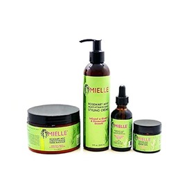 MIELLE Combo de productos para el cabello Mielle Organics ROMERO MENTA Fortalece Todo tipo de cabello Gel y aceite HAIR_CLEANER_CONDITIONER