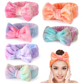 LADES Soft Skincare Headband – Adjustable, Comfortable & Stretchy Fabric, Cute Patterns for Makeup, Facial – Non-Slip, Headband for Hair Control