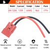 CESFONJER 120A Battery Connector with 6 AWG 25cm Silicone Cable