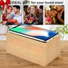 Wooden Clock Alarm Mobile Phone Wireless Charging Wood Voice Control