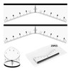 BAMTTOO Eyebrow Ruler Sticker 25 Pieces Eyebrow Mapping Shaping Sticker