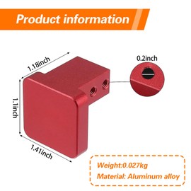 leediga 1 PC Bonnet Lock Control Hood Aluminum Alloy Handle, Hood Release Latch Handle Repair Kit for 96-11 Honda Civic, 97-06 Honda CR-V, 03-11 Honda Element, 06-14 Honda Ridgeline (Red)