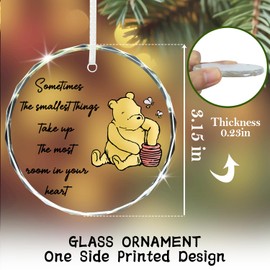 Winnie Gifts, Appreciation Gifts, Thank You Gifts, Graduation Goodbye Gifts, Appreciation Crystal Ornament, Christmas Glass Ornament, Graduation Farewell Gifts for College Students Girls Boys