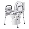 Adjustable Height Width 400 Lbs Load Capacity Commode Cushion Padded