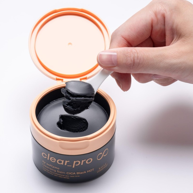KOSE Softymo Clear Pro Cleansing Balm, CICA, Blackhead Pore Heads,