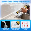 for 23-Piece Caulking Tool Kit, 3-in-1 Grout Removal Tool, Caulk