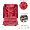 feilario 18in Leather Softside Underseat Carry on Suitcases Expandable Spinner
