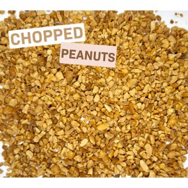 Chopped Peanuts Topping Roasted Peanuts, No Salt Unsalted, Chopped Nuts for Ice Cream, Dessert Toppings 2 Pounds Resealable Bag