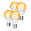 Bonlux Amber Light Bulbs 2000K, A19 9W E26 LED Yellow