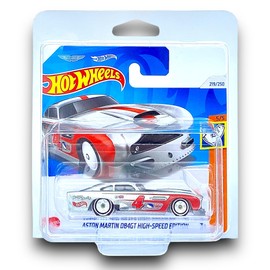 Hot Wheels Aston Martin DB4GT High-Speed Edition (Metal and Red) 5/5 Muscle Mania - 2024-219/250 (Short Card) - includes a KLAS Car Keeper Protector Case - HRY86