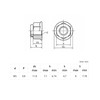 QWORK® 25pcs M5 Flange Nuts Stainless Steel 304 Locking Nuts