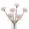 DuHouse 6pcs Carnations Artificial Flowers Latex Carnation Flowers,Real Touch Carnations