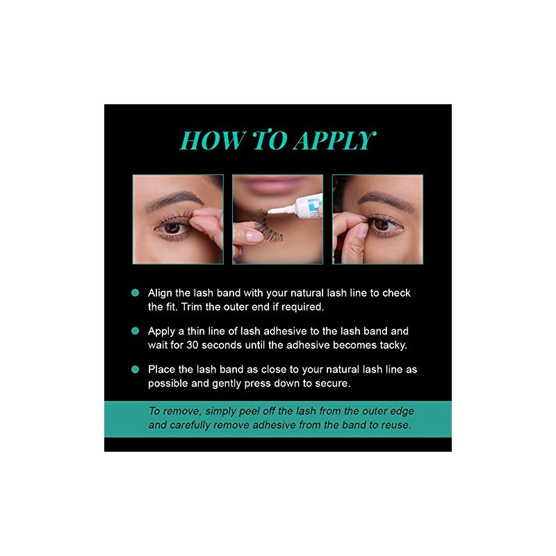 Ardell Natural Lashes False Eyelashes 110 Black (4 pack)