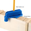Scribe Tool Woodworking,Center Finder Tool,All-in-One Wood Scribe Tool,Multi-Function Center Finder