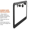 1PC Carbon Fiber Metal Z71 License Plate Frame Tag Cover