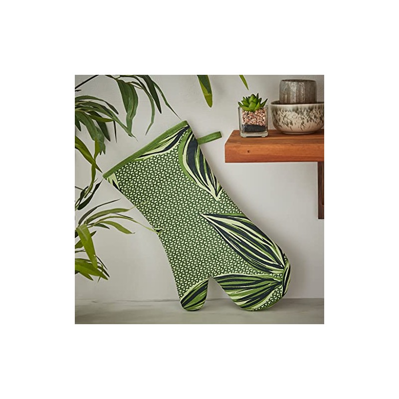 Ulster Weavers Geo Leaves Oven Glove/Gauntlet, Multicolor, 37 x 20