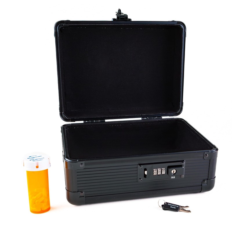 MEDICINE RX SAFE MCC-MDKB Medication Carrying Case Black_Medium