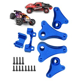 hopsupRC Front Rear Rocker Arms Upgrades Part for 1/16 E-REVO/Mini Slash,Aluminum Front Rear Rocker Arms Hops Ups,for 1/16 E-REVO （71076-3）;Mini Slash （70054-1）,Navy Blue