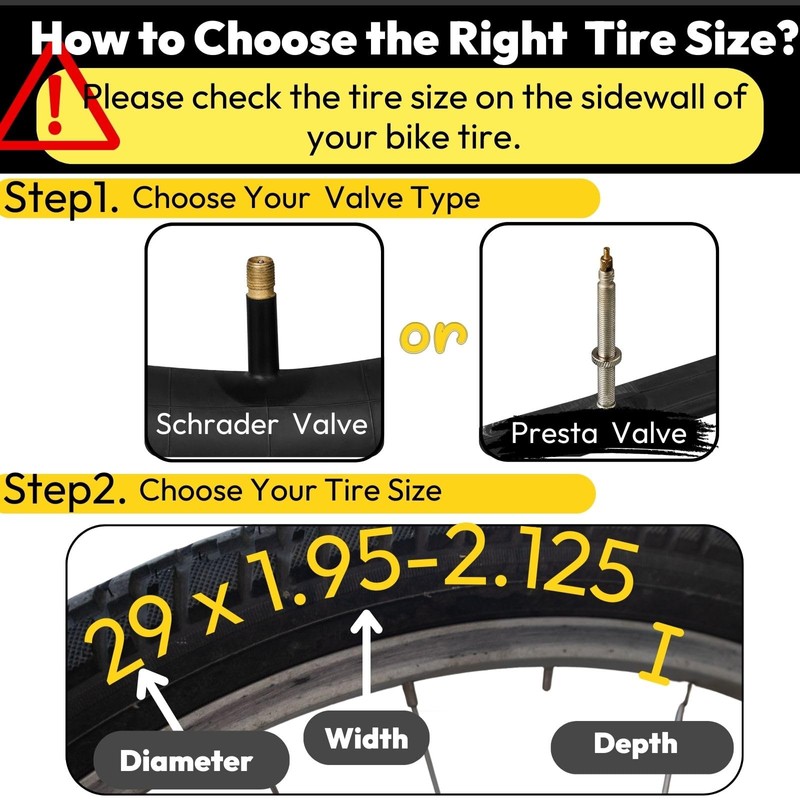 Rmiott 29 inch Mountain Bike Tire Tube 29 x 1.95