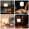 baishezhuan Cordless LED Table Lamp,Portables Fabric Shade Desk Lamps, 5000mAh