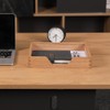 DDYURI Wood Letter-Size Tray for Office Desktop Organizer - Wooden